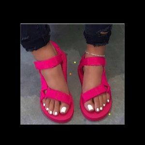 Pink sandals